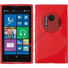 Силиконов калъф / гръб / ТПУ S-Line за Nokia Lumia 1020 - червен