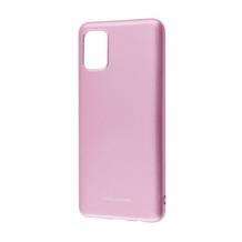 Силиконов калъф / гръб / TPU MOLAN CANO Jelly Case за Samsung Galaxy S20 - светло розов / гланц / брокат