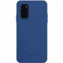 Силиконов калъф / гръб / TPU MOLAN CANO Jelly Case за Samsung Galaxy S20 - тъмно син / мат