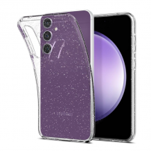 Луксозен силиконов калъф / кейс / Crystal Case TPU за Samsung Galaxy A35 - прозрачен / брокат