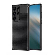 Луксозен силиконов калъф / кейс / TPU Auto Focus за Samsung Galaxy S25 Ultra - черен / Carbon