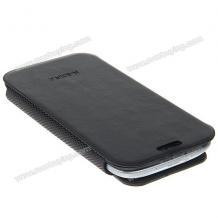 Луксозен кожен калъф Flip тефтер Remax за Samsung Galaxy S3 I9300 / Galaxy SIII I9300 - черен
