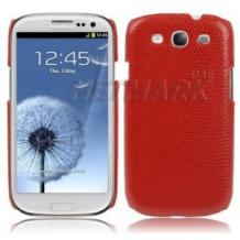 Заден предпазен твърд гръб за Samsung Galaxy S3 I9300 / SIII I9300 - Snake / червен
