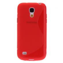 Силиконов калъф / гръб / TPU S-Line за Samsung Galaxy S4 Mini I9190 / I9195 / I9192 Dual - червен