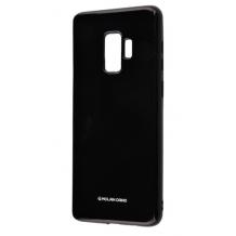 Силиконов калъф / гръб / TPU MOLAN CANO Jelly Case за Samsung Galaxy S9 G960 - черен / брокат