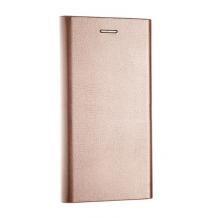 Кожен калъф Bravo Book със стойка за Samsung Galaxy S9 Plus G965 - Rose Gold / Flexi