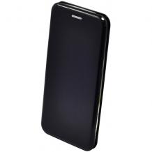 Луксозен кожен калъф Flip тефтер със стойка OPEN за Samsung Galaxy S9 Plus G965 - черен / гланц