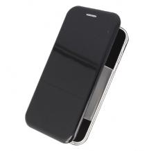 Луксозен кожен калъф Flip тефтер със стойка OPEN за Samsung Galaxy S9 G960- черен / гланц