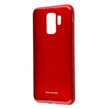 Силиконов калъф / гръб / TPU MOLAN CANO Jelly Case за Samsung Galaxy S9 G960 - червен / брокат