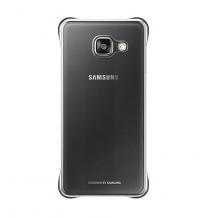 Оригинален твърд гръб Clear Cover EF-QA310C за Samsung Galaxy A3 2016 A310 - прозрачен със сребрист кант