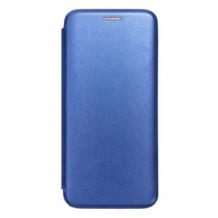 Луксозен кожен калъф Flip тефтер със стойка OPEN за Samsung A73 5G - син