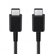 Оригинален USB кабел за зареждане и пренос на данни за Samsung / Type-C към Type-C - черен