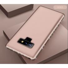Луксозен силиконов калъф / гръб / TPU с камъни за Samsung Galaxy Note 9 - златен
