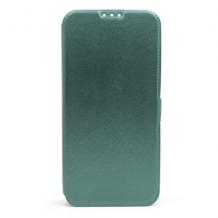 Кожен калъф Flip тефтер Flexi със стойка за Samsung Galaxy S20 FE - тъмно зелен