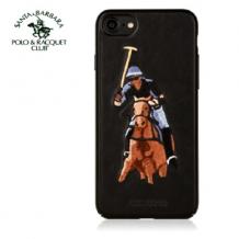 Луксозен твърд гръб със силиконова кант за Apple iPhone 7 / iPhone 8 - Santa Barbara Polo Club Knight / Jockey