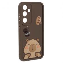 Силиконов 3D case Samsung Galaxy S25 FE capybara / Капибара