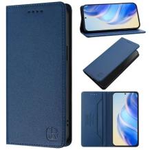 Кожен калъф Flip тефтер Magnetic Book Pro със стойка за Samsung Galaxy A17 - тъмносин