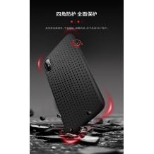 Луксозен силиконов калъф / гръб / TPU ROCK DOT Series за Apple iPhone X - черен