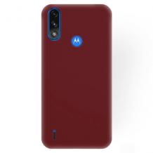 Силиконов калъф / гръб / TPU за Motorola Moto E7 Power / Moto E7i Power - Бордо / мат
