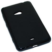 Силиконов калъф / гръб / TPU за Microsoft Lumia 550 - черен / матиран