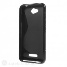 Силиконов калъф / гръб / TPU S-Line за HTC Desire 616 - черен