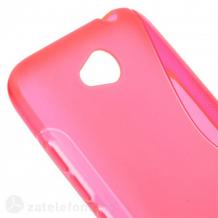 Силиконов калъф / гръб / TPU S-Line за HTC Desire 616 - розов
