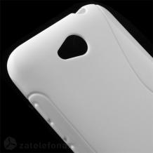 Силиконов калъф / гръб / TPU S-Line за HTC Desire 616 - бял