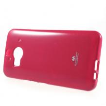 Луксозен силиконов калъф / гръб / TPU Mercury GOOSPERY Jelly Case за HTC One M9 - цикламен