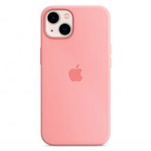 Оригинален гръб Silicone Case за Apple iPhone 13 Mini 5.4" - светло розов