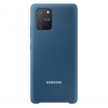 Оригинален гръб Silicone Cover за Samsung Galaxy S20 Ultra - тъмно син