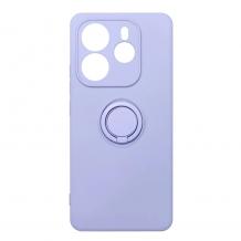 Силиконов твърд гръб TPU кейс / Case Magnetic Finger Ring Car Holder / за Xiaomi Redmi Note 14 5G - лилав