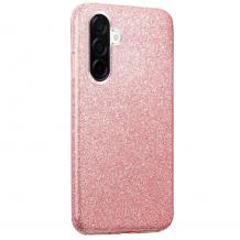 Силиконов калъф / гръб / кейс за Samsung Galaxy A56 / Sasmsung A36 - розов / брокат