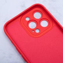 Силиконов калъф / гръб / Clear Case MagSafe за Apple iPhone 14 Pro Max (6.7) - червен