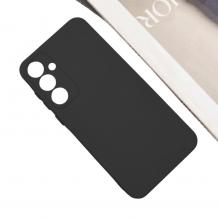 Силиконов калъф / кейс / за Samsung Galaxy S26 - Черен гръб със защита за камерата