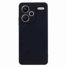 Силиконов калъф / гръб / TPU кейс за Xiaomi Redmi Note 13 Pro Plus 5G - черен кейс със защита за камерата