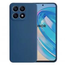 Силиконов калъф / гръб / Silicone Soft Cover за Honor 200 Smart - тъмносин кейс със защита за камерата