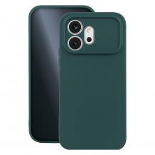 Силиконов калъф / кейс за Honor 600 - Тъмнозелен гръб със защита за камерата