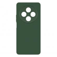 Силиконов калъф / гръб / за Honor Magic8 lite / Honor Magic 8 lite / Honor X9d / Honor X70 - Тъмнозелен кейс със защита за камерата 