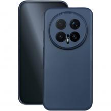 Силиконов калъф / кейс / за Honor Magic 8 Pro / Magic8 Pro - тъмносин гръб със защита за камерата