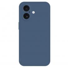 Силиконов калъф / гръб / TPU кейс за Apple iPhone 17 (6.3) - син гръб със защита за камерата
