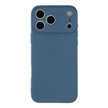 Силиконов калъф / гръб / TPU кейс за Apple iPhone 17 Pro (6.3) - син гръб със защита за камерата