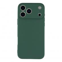 Силиконов калъф / гръб / TPU кейс за Apple iPhone 17 Pro (6.3) - тъмнозелен гръб със защита за камерата