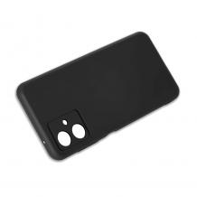 Силиконов калъф / гръб / кейс за Motorola Moto G54 - черен със защита за камерата