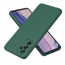 Силиконов калъф / кейс / Nano TPU за Samsung Galaxy A56 5G - тъмнозелен гръб със защита за камерата