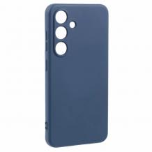 Силиконов калъф / кейс / Nano TPU за Samsung Galaxy A57 5G - тъмно син гръб със защита за камерата