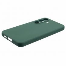 Силиконов калъф / кейс за Samsung A27 - тъмнозелен гръб със защита за камерата