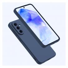 Силиконов калъф / кейс / Nano TPU за Samsung Galaxy A36 5G - тъмно син гръб със защита за камерата
