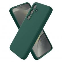 Комплект тъмнозелен силиконов кейс и стъклен протектор за Samsung Galaxy A57