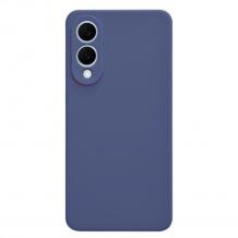 Силиконов калъф / гръб / TPU кейс за Samsung Galaxy S25 Edge - Тъмносин гръб със защита за камерата