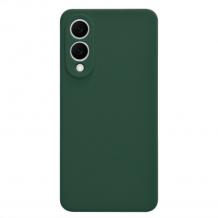 Силиконов калъф / гръб / TPU кейс за Samsung Galaxy S25 Edge - Тъмнозелен гръб със защита за камерата